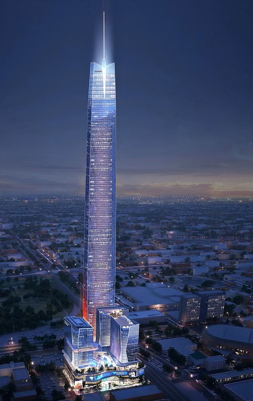 World fifth tallest skyscraper set to be constructed in Oklahoma City, US - A skyscraper designed by a California-based architecture firm (AO) set to be constructed in the United States after the Oklahoma City Council. Photo Handout