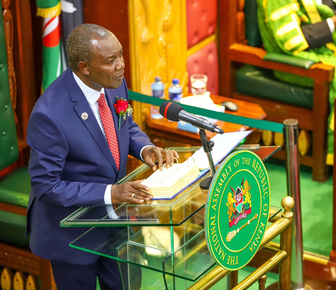 Treasury reverses the excise duty hike on mobile money transfers - National Treasury Cabinet Secretary Njuguna Ndung'u presents the 2024/25 budget in Parliament on June 13, 2024. (X/Parliament)