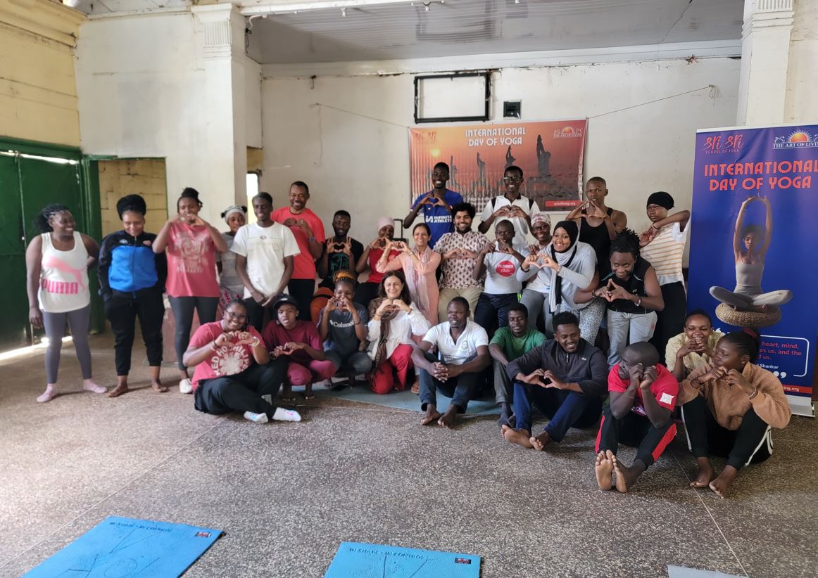 Residents of Eastleigh and Majengo celebrate International Yoga Day at Pumwani Social Hall on Friday, June 1, 2024. (Photos: EV)
