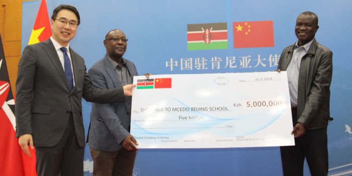 China gives over Sh370 million in flood relief for Mathare school children