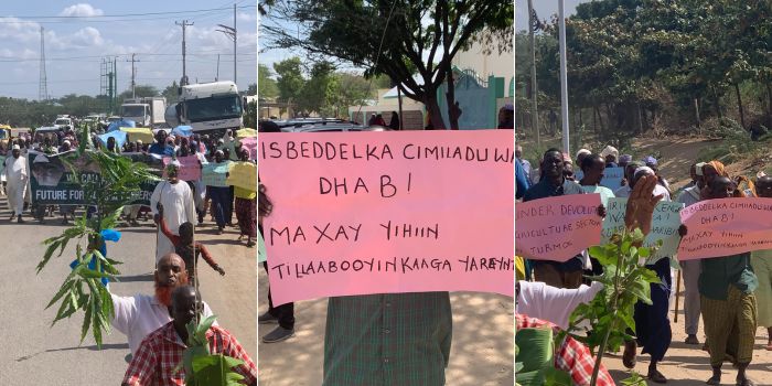 Featured image for Flood-affected Garissa farmers hold protest in demand for government help
