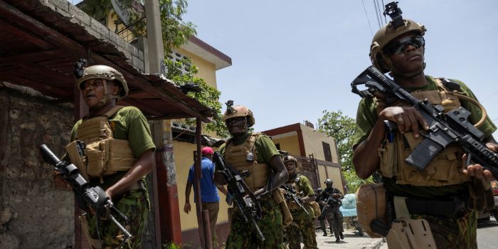 Haiti PM travels to US as Kenyan police patrol capital