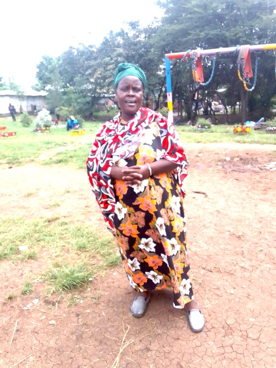 Fatuma Wanjiru, the Vice chairlady of Kamukunji Environmental Conservation Champions at the Historic Kamukunji park 2