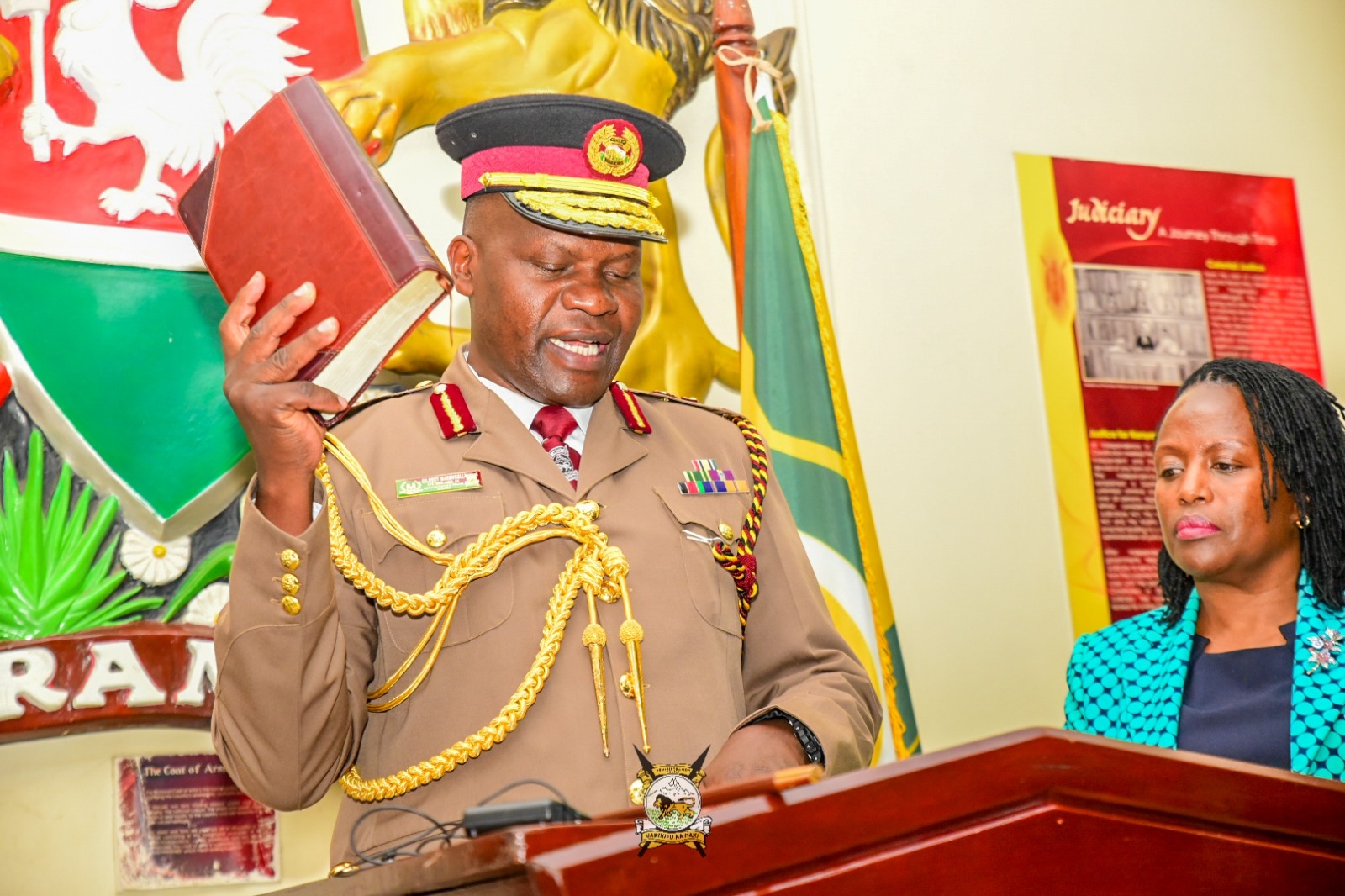 Acting IG Masengeli takes over new role with a promise to abide by the law - Swearing-in of the deputy inspector general of the administration police, Gilbert Masengeli on July 25, 2024. Photo: APS