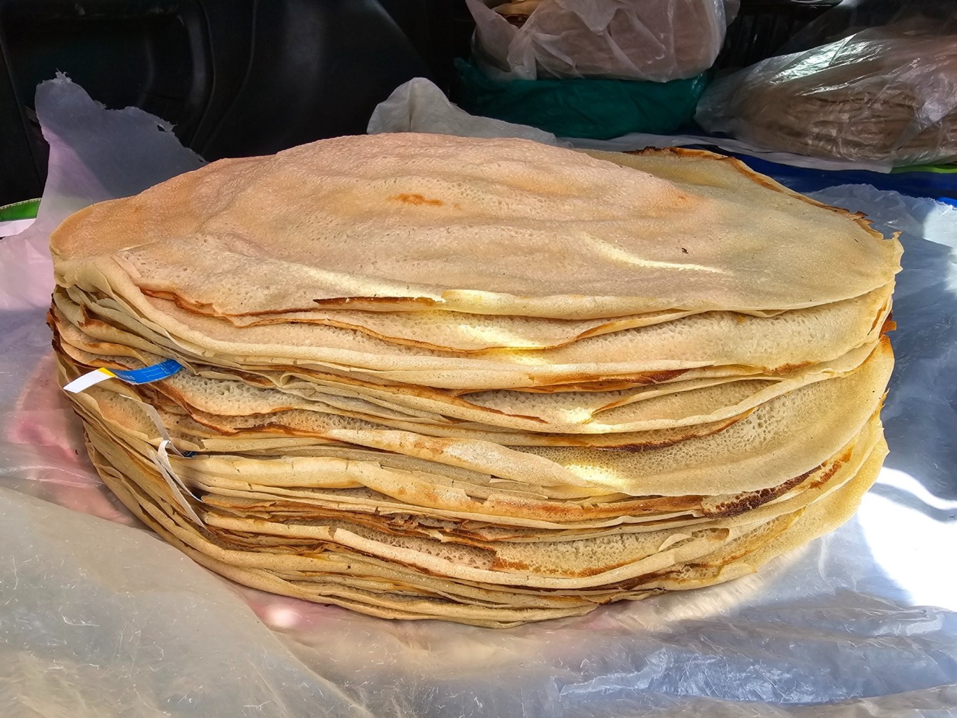 Packed injera cooked by Ali Osman. (Photo: Abdirahman Khalif) 