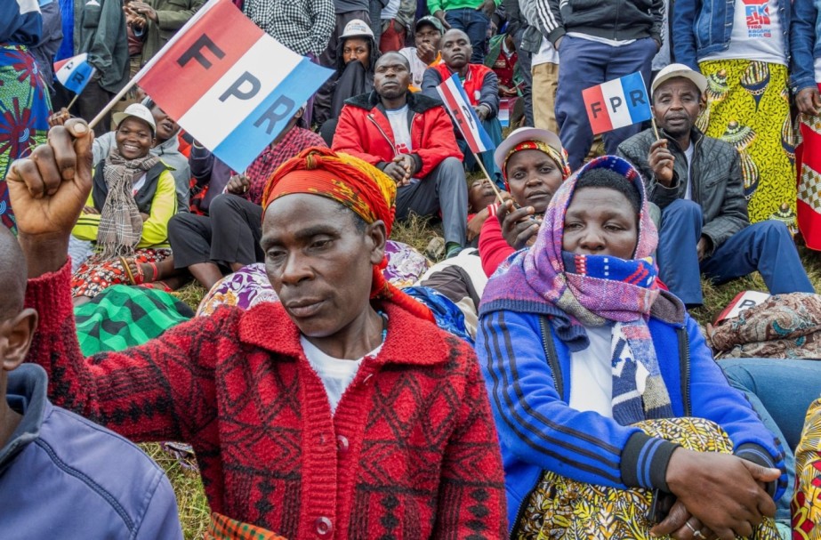Supporters of Rwanda's President Paul Kagame of the ruling Rwanda Patriotic Front (RPF) party attend the first campaign rally ahead of the July Presidential vote at Busogo, Musanze District, Rwanda, June 22, 2024. (Photo: REUTERS/Jean Bizimana) 