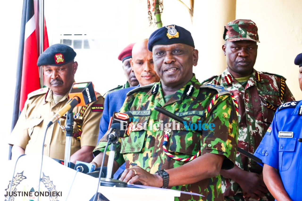 National Police Service Commission advertises for Deputy IG positions - Acting Inspector General of Police Douglas Kanja addresses the press at Jogoo House, Nairobi on July 14, 2024. (Photo: Justine Ondieki/EV