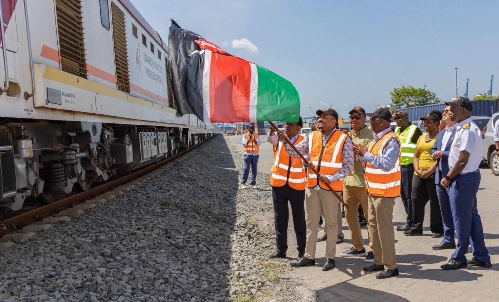 Transport PS Mr. Mohammed Daghar, CBS today inspected the newly acquired Madaraka Express Passenger Service Coaches