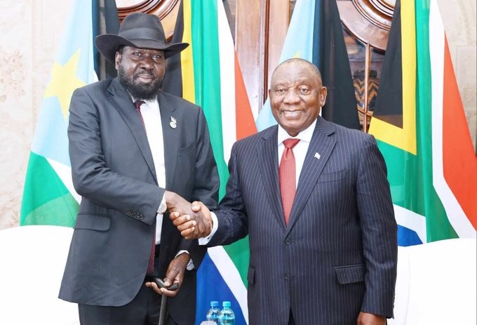 South Sudanese President Kiir in South Africa for peace talks