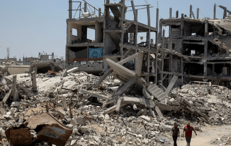 Gaza airstrike hit as displaced gathered for soccer match, witnesses say