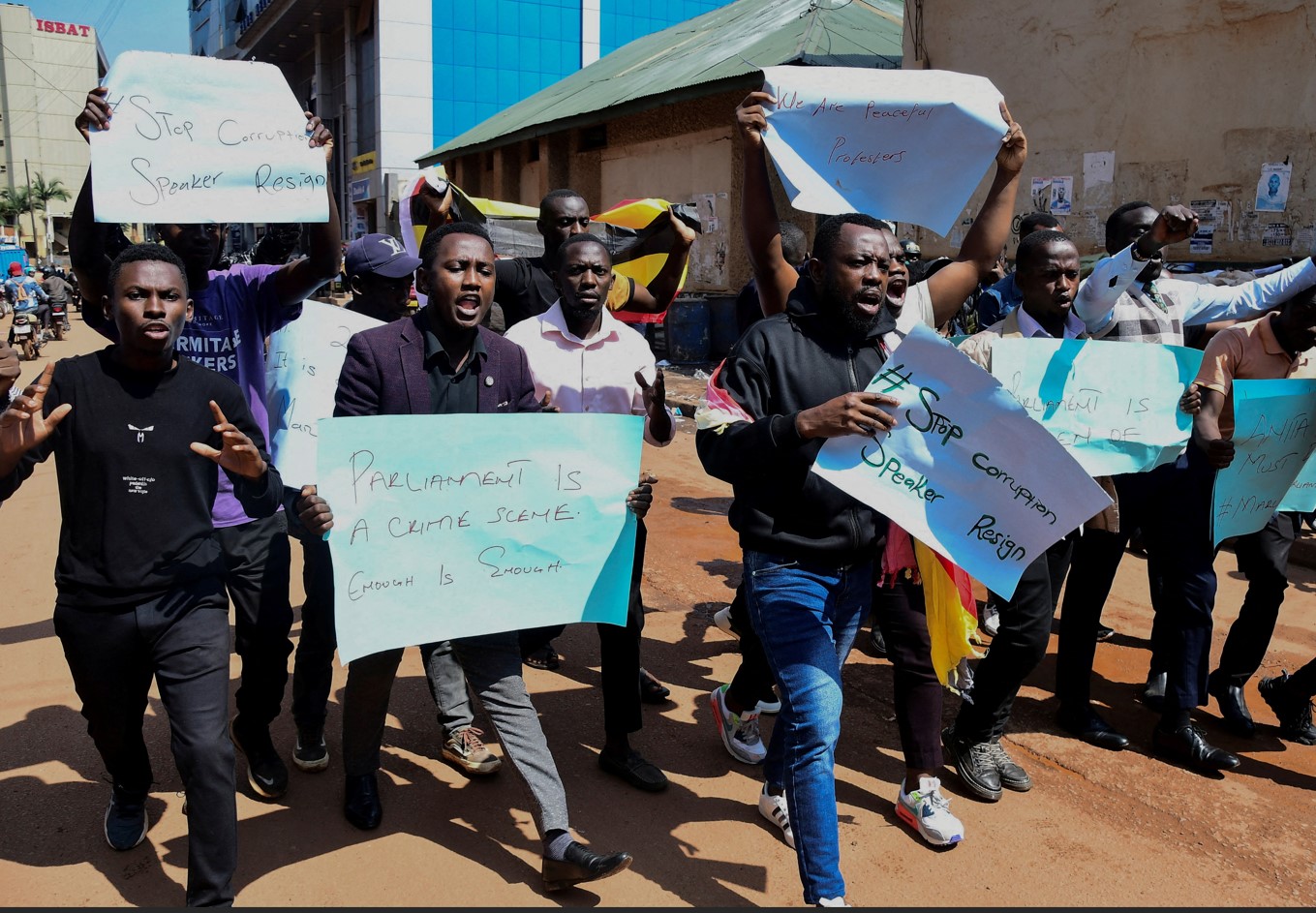 Court charges at least 42 Ugandan youths over anti-graft protest