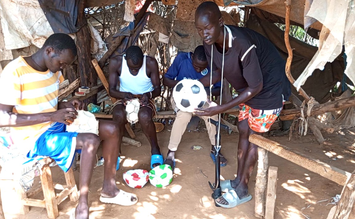 South Sudanese refugee ball maker stitches hope for better future at Dadaab Refugee Camp