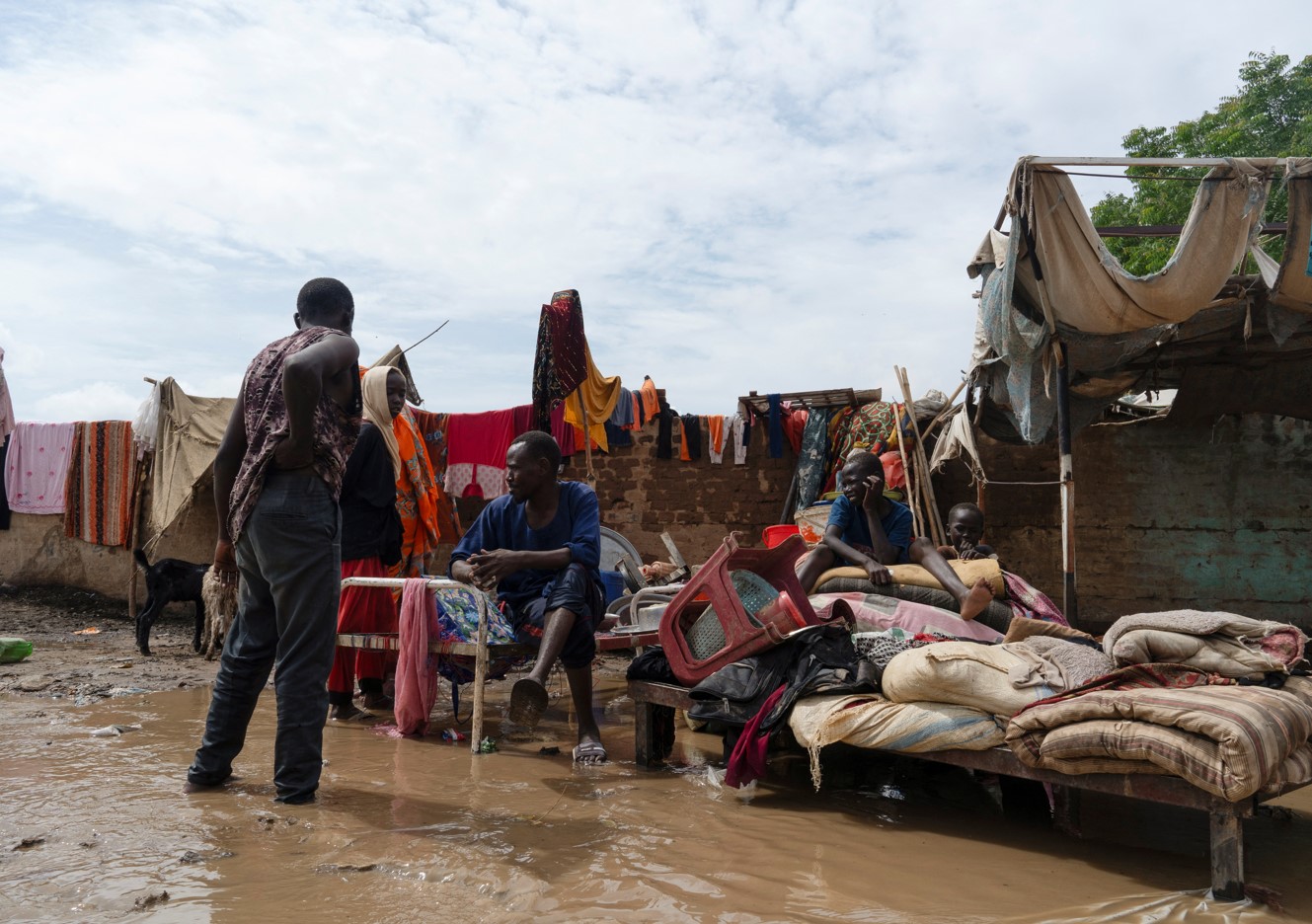 Rain and floods compound misery for Sudanese displaced by war