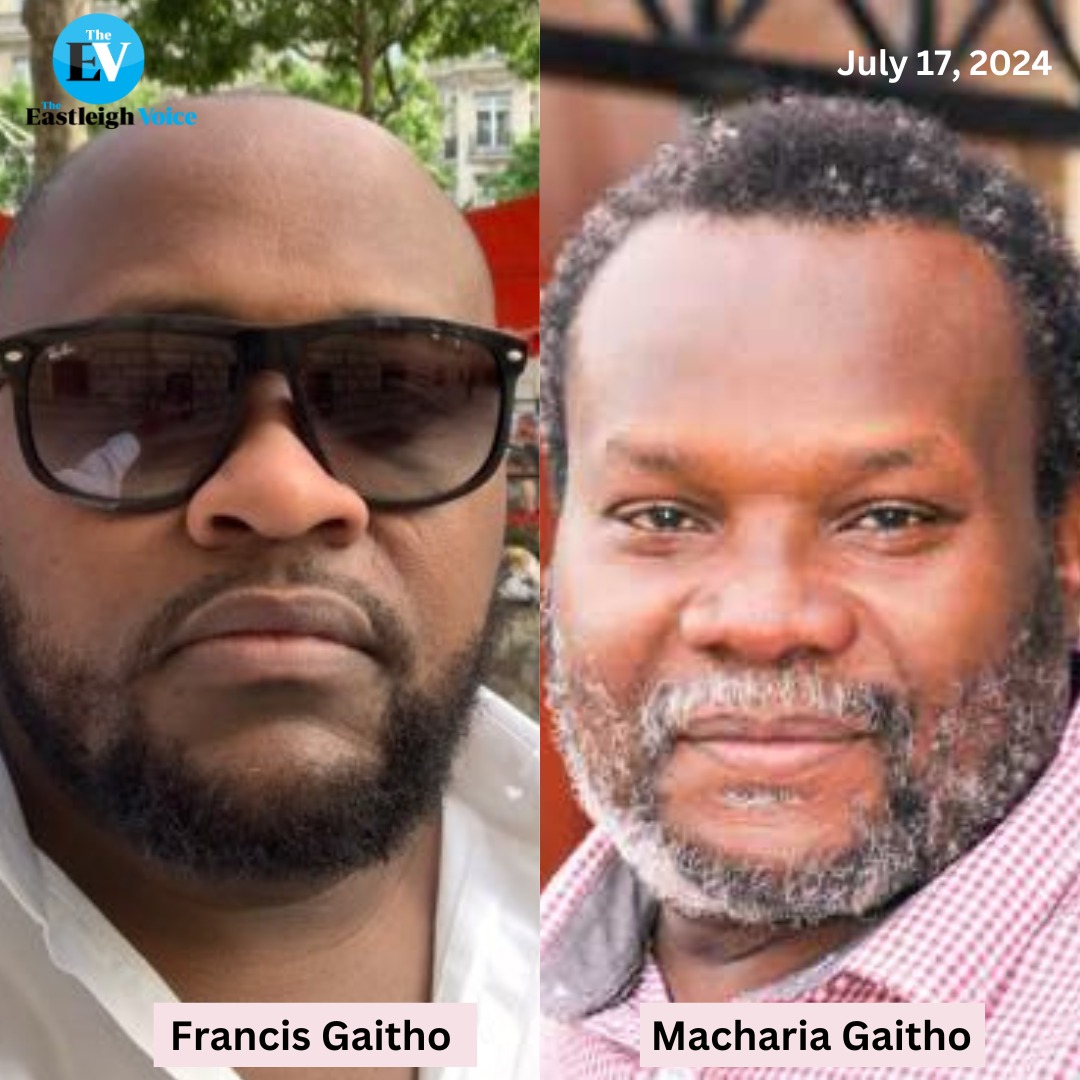 A collage photo of social media influencer Francis Gaitho (left) and veteran journalist Macharia Gaitho (right). (Photo: Collage) 