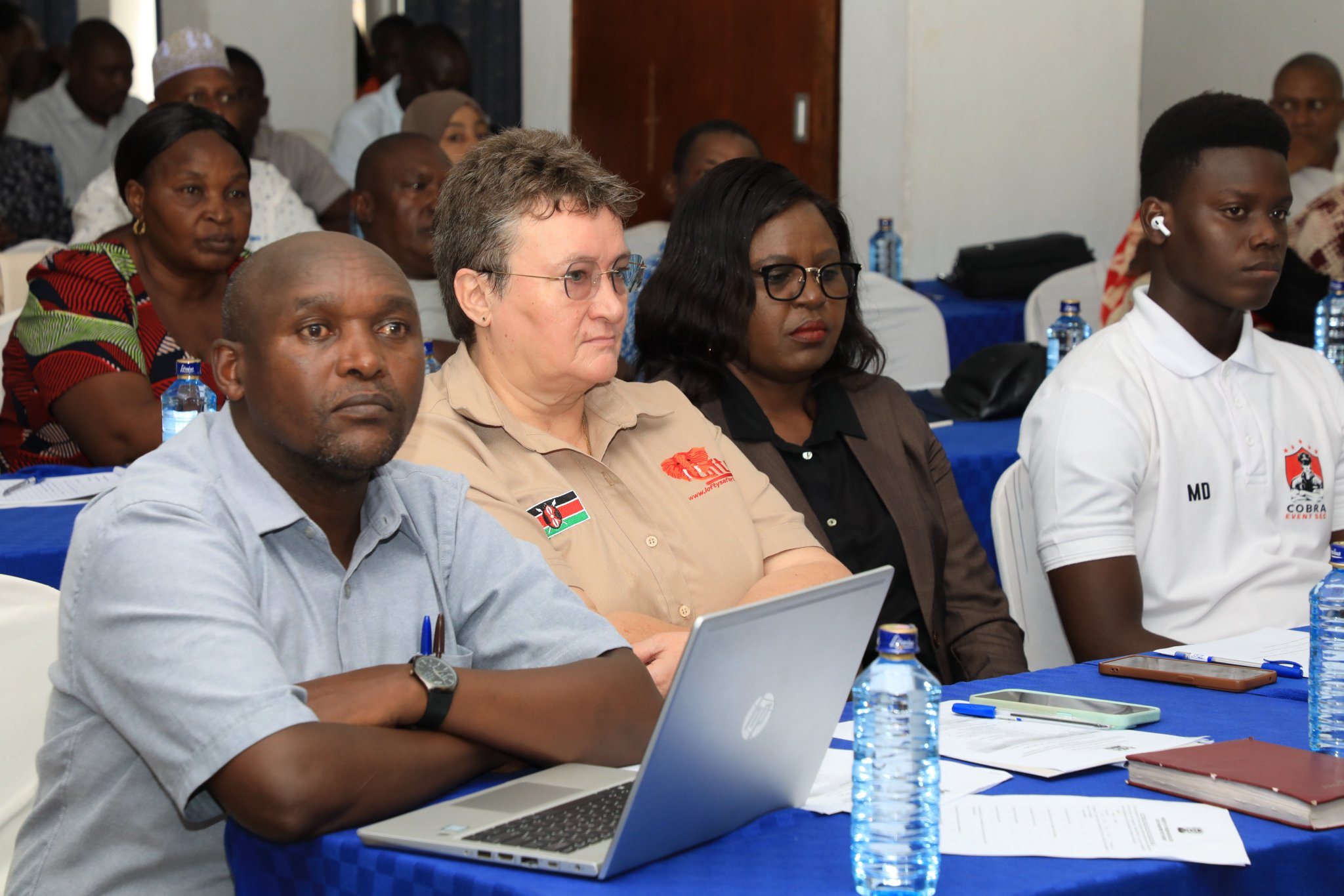 Representatives from the Ministry of Tourism, the Kenya Tourism Board (KTB), the Kenya Tourism Federation (KTF), hoteliers, tourism traffic police unit, among others meet on Wednesday, July 3, 2024 in Mombasa to discuss security measures for the tourism sector. (Photo: Farhiya Hussein) 