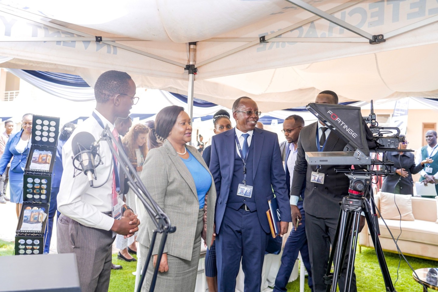 Trade Cabinet Secretary Rebecca Miano at the Zetech University's Research and Innovation Week on Wednesday, July 10, 2024. (Photo: Trade Ministry)