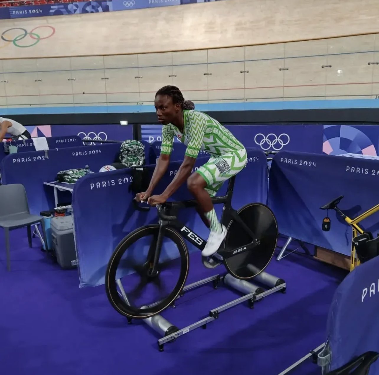 PARIS 2024: Nigerian cyclist's borrowed bike takes the internet by storm