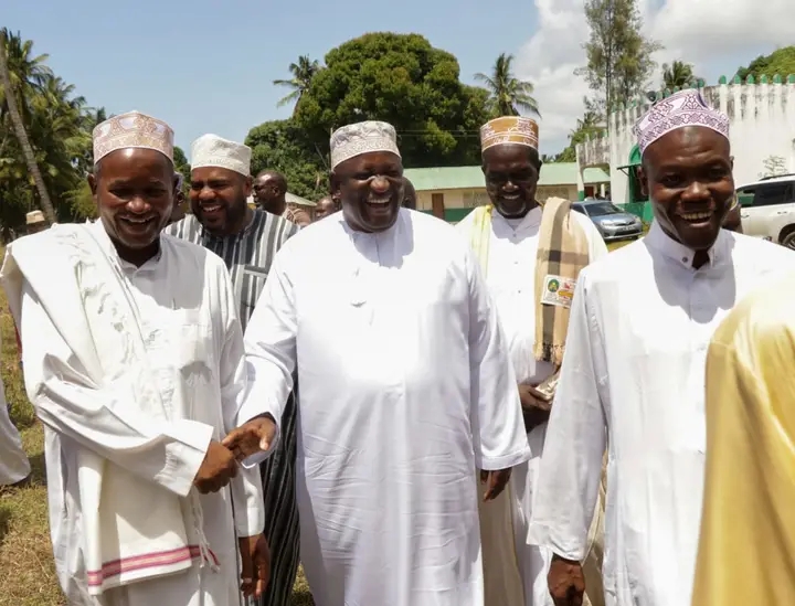 Trade CS Salim Mvurya attends the Muungani Madrasa prize-giving day at Ramisi Kwale County on Sunday, August 18, 2024. (Photo: Mishi Gongo)