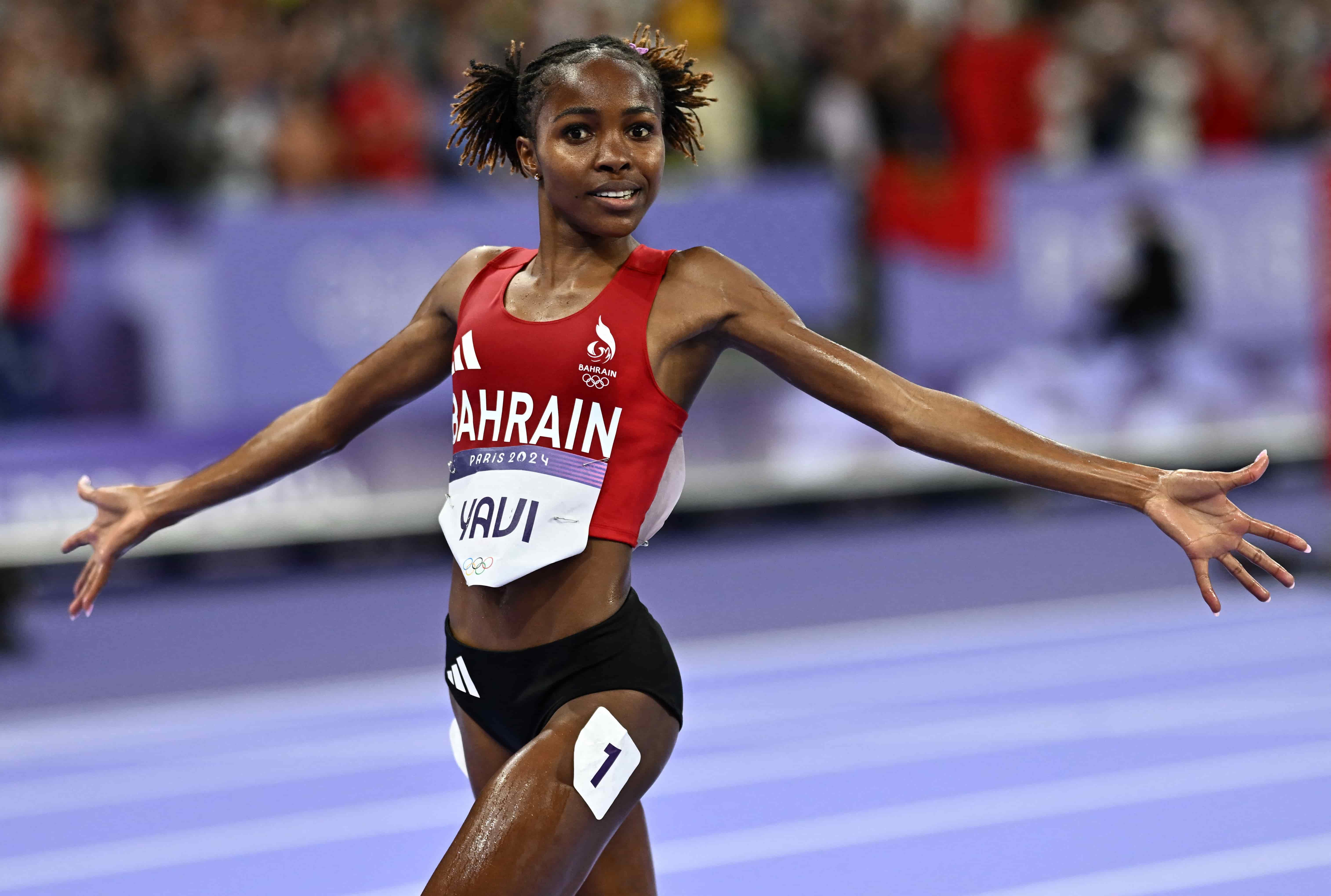 How Kenyan-born Bahraini steeplechase champion Winfred Yavi eluded the country’s grasp and lessons Kenya can learn from her success - Women's 3000m Steeplechase Final - Stade de France, Saint-Denis, France - August 06, 2024. Winfred Yavi of Bahrain celebrates winning gold. REUTERS/Dylan Martinez
