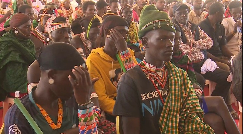 Isiolo, Samburu, Marsabit sign peace accord to end ceaseless conflicts - Morans during the four counties meeting in Laisamis, Marsabit County. (Handout)