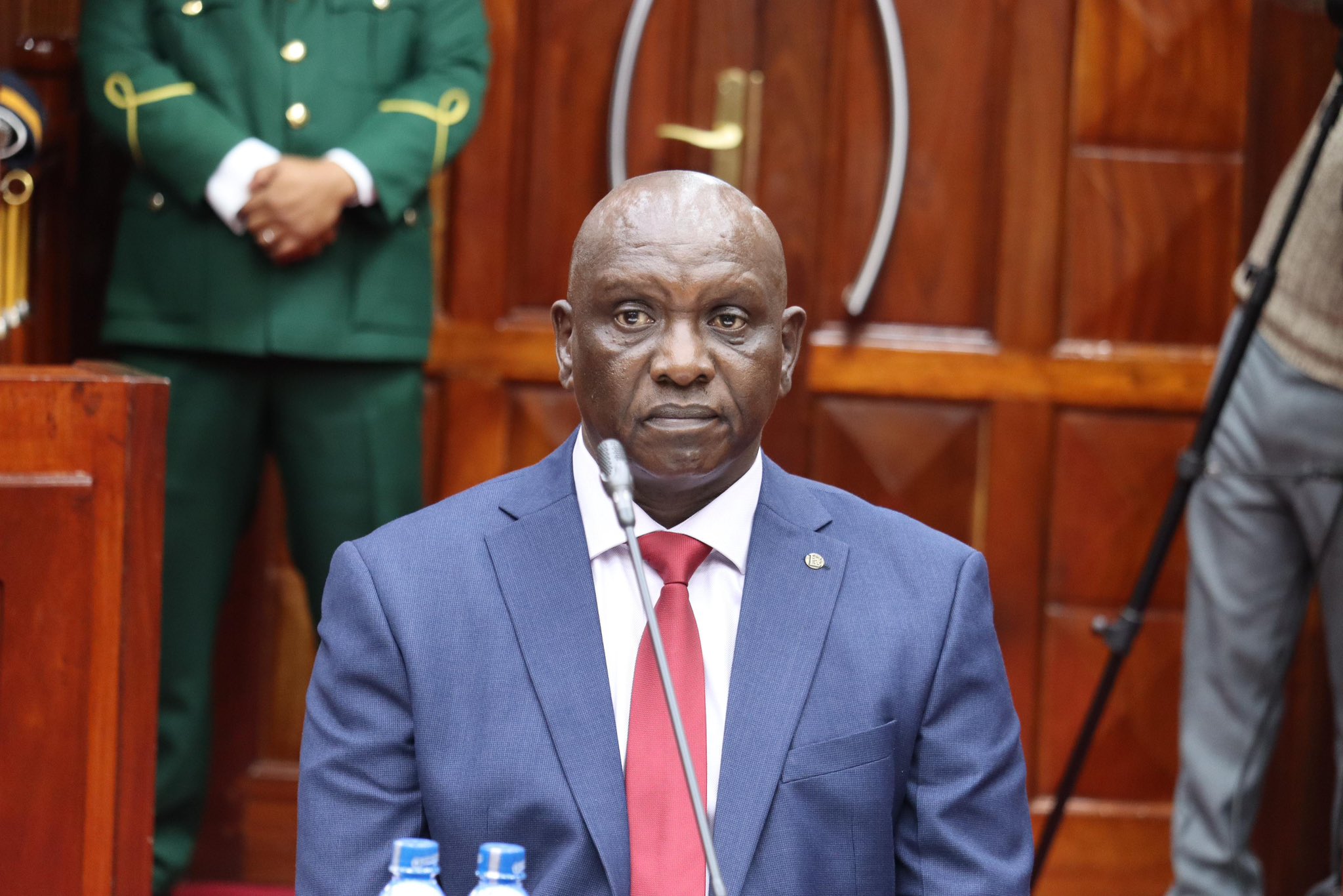 National Assembly approves Kanja for appointment as Police Inspector General - Inspector General of  Police Douglas Kanja Kirocho during his approval hearing at the National Assembly . Photo: National Assembly 