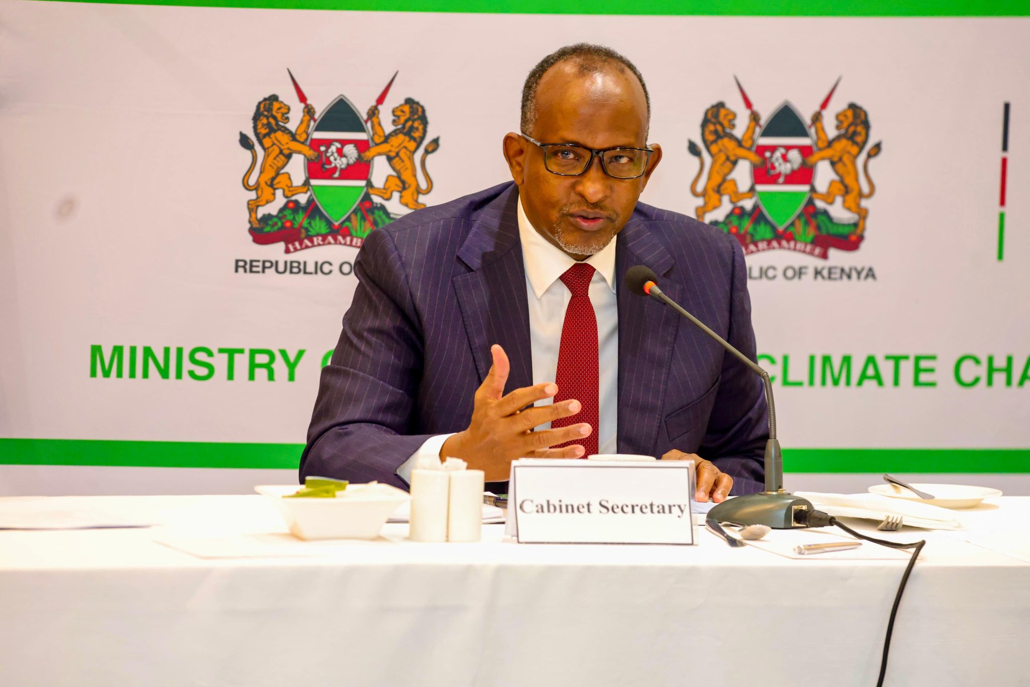 Duale orders removal of asbestos roofs from buildings within three months - Environment Cabinet Secretary Aden Duale. (Ministry of Enviroment)