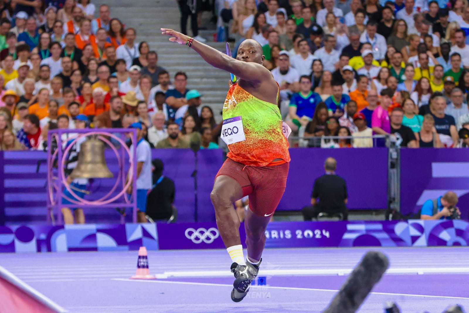 PARIS 2024: Yego finishes 5th in men's javelin as Pakistani Nadeem sets Olympic record to win gold - Kenyan javelin thrower Julius Yego. (NOCK)