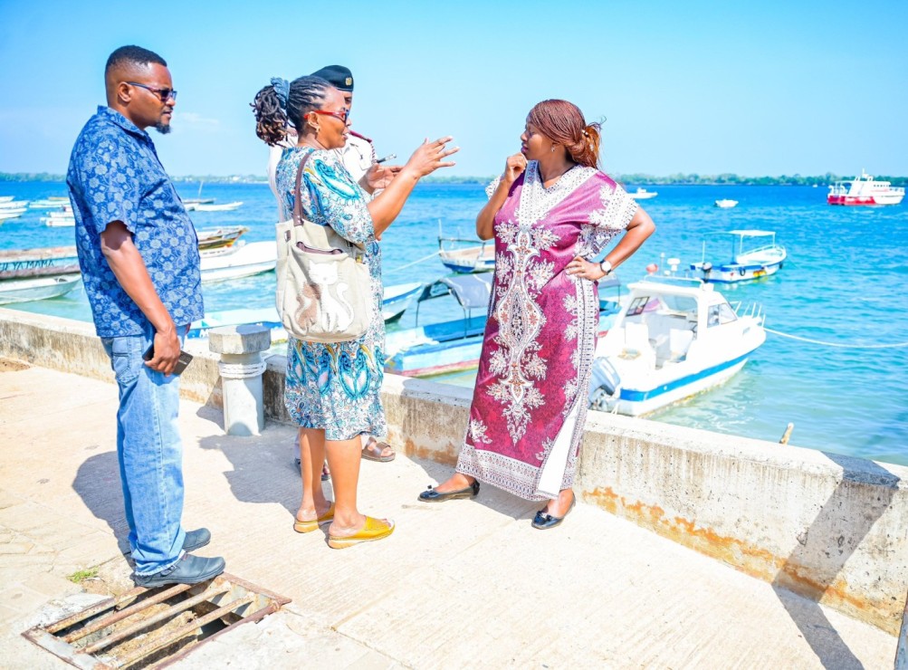 Principal Secretary for Public Health, Mary Muthoni, at the Kilindini Harbour on Sunday, August 18, 2024. (Photo: PS Mary Muthoni)