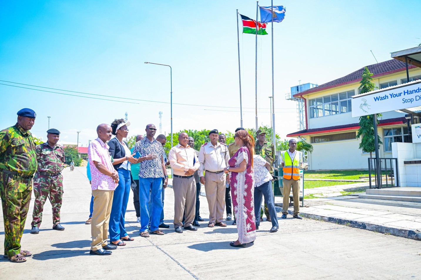 Principal Secretary for Public Health, Mary Muthoni, addresses port officials at the Kilindini Harbour on Sunday, August 18, 2024. (Photo: PS Mary Muthoni)