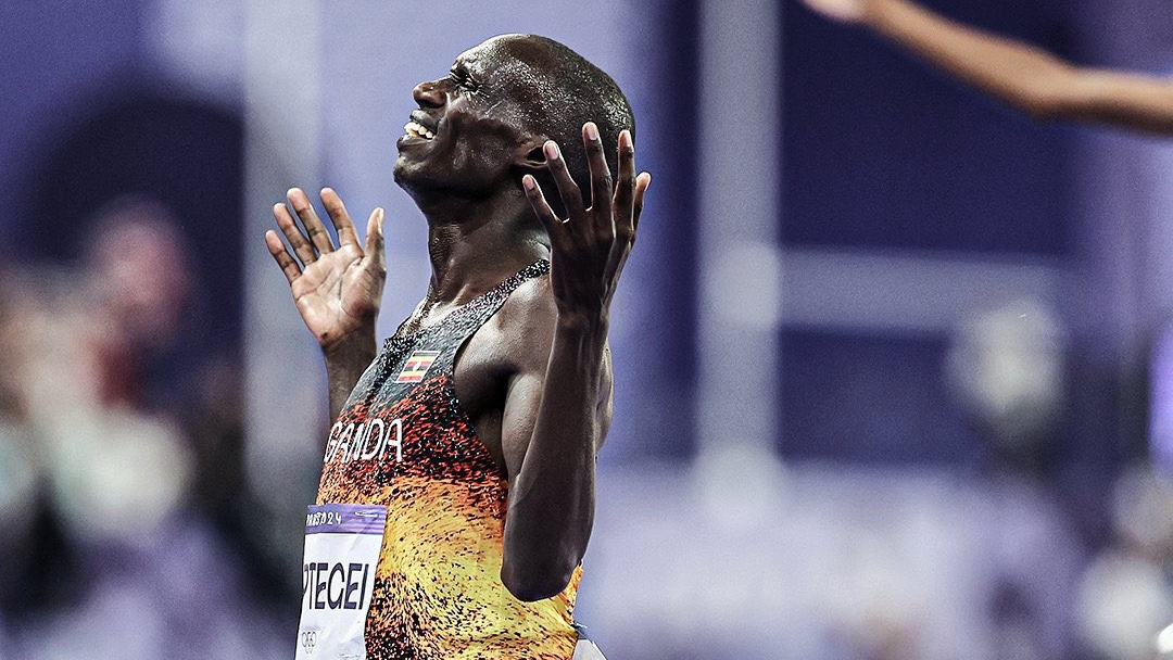 PARIS 2024: Ugandan Cheptegei wins scintillating men's 10,000m race as medals evade Kenya yet again - Ugandan Joshua Cheptegei celebrates after winning the 10,000m final at the ongoing Paris Olympics (C) Courtesy