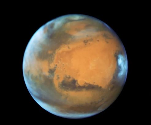 Seismic data indicates huge underground reservoir of liquid water on Mars - The planet Mars taken by the NASA Hubble Space Telescope when the planet was 50 million miles from Earth. (Photo: NASA/Handout via Reuters)