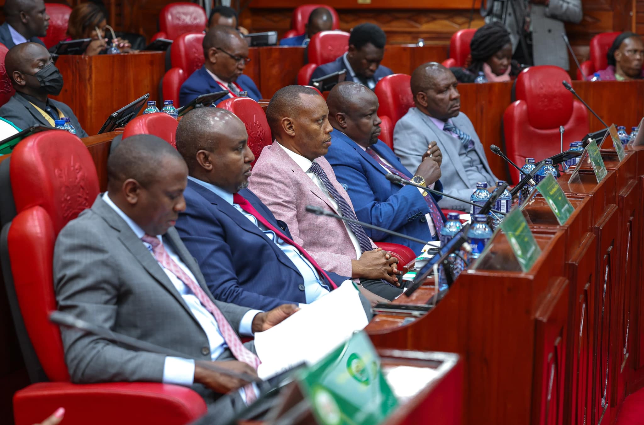 Members of the National Assembly’s Committee on Appointments following proceedings during the vetting of CS nominees on Saturday, August 3, 2024.(Photo: Parliament)