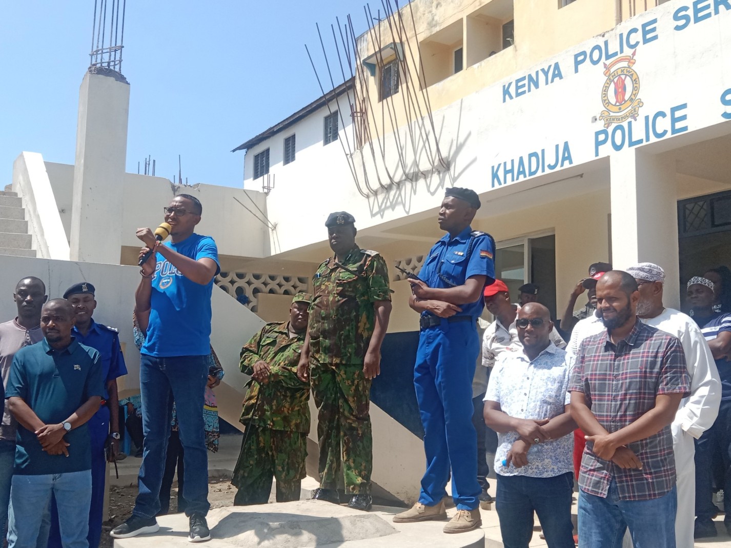 Nyali MP Mohamed Ali launches new police station to enhance security - Nyali MP Mohamed Ali alias Jicho Pevu launches Khadija Police Station in his constituency on Saturday, August 17, 2024. (Photo: Mohamed Ali)