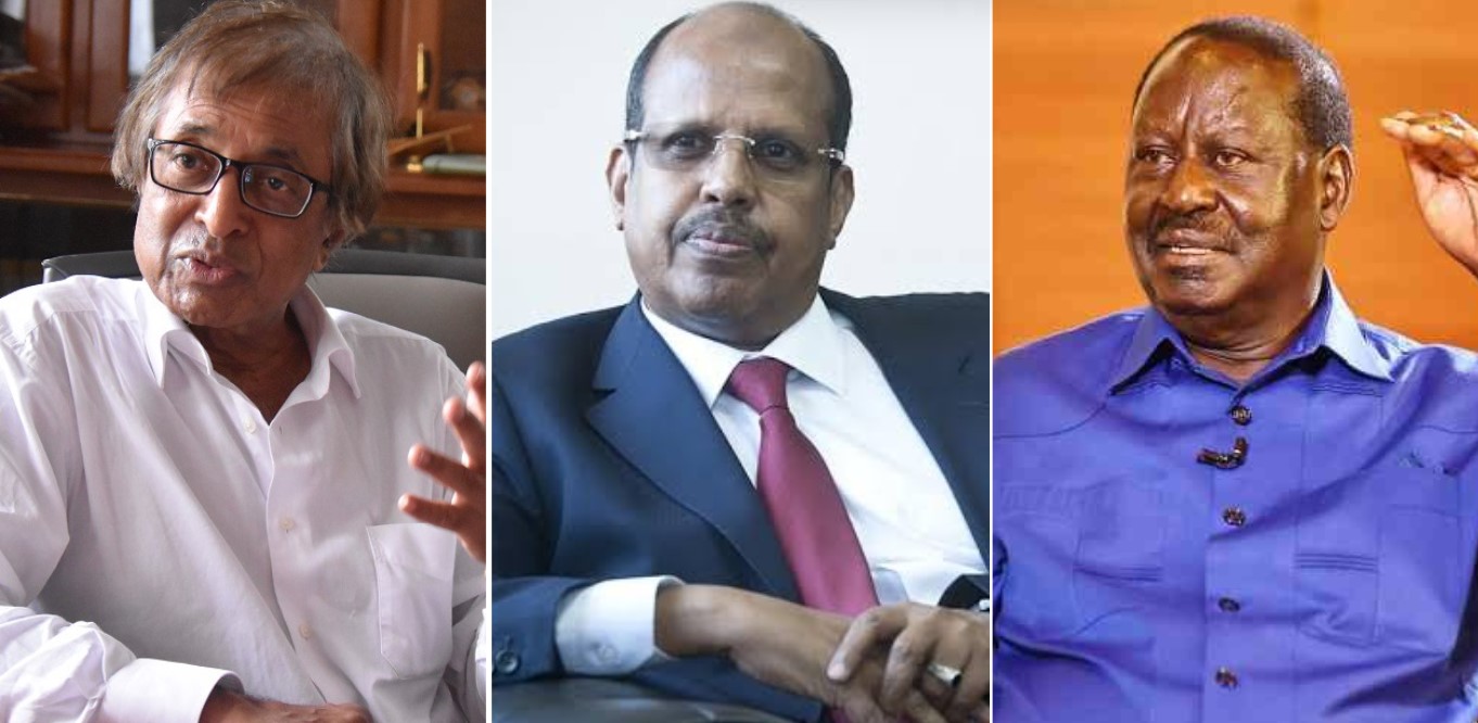 Battle for African Union Commission chair narrows down to four-horse race - A collage of former Mauritius Foreign Minister Anil Gayan, Djibouti's Foreign Minister Mahmoud Ali Youssouf, and former Kenyan Prime Minister Raila Odinga. (Photo: Handout)