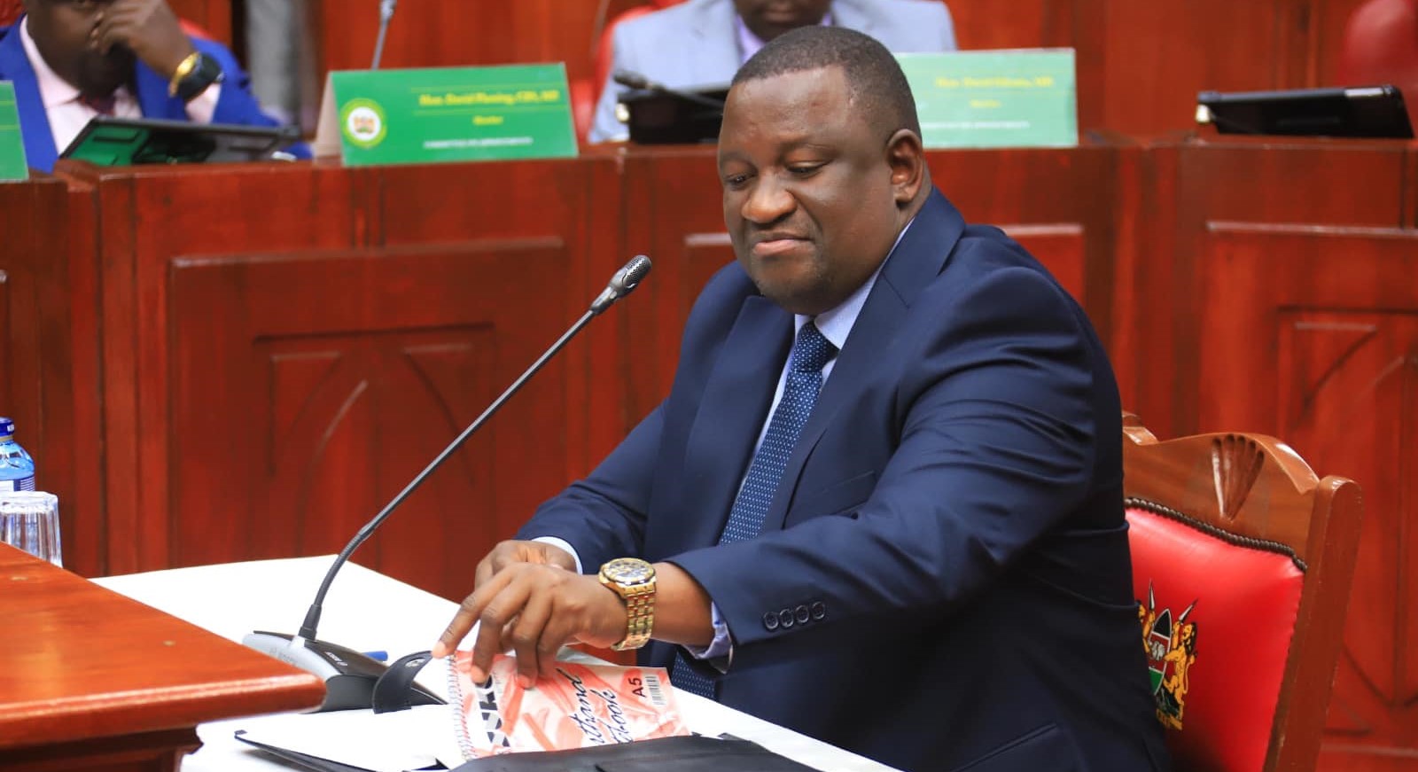 Salim Mvurya, Trade CS nominee, appears before the National Assembly’s Committee on Appointments on Saturday, August 3, 2024.(Photo: Parliament)