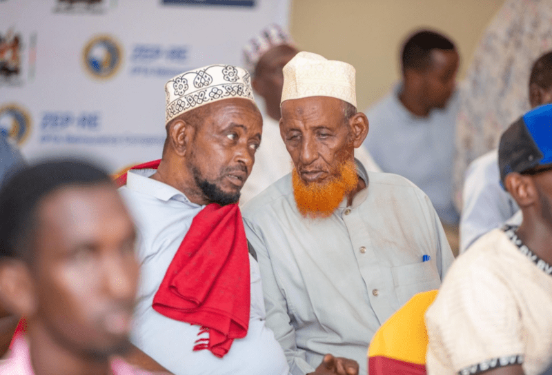 Community mobilisers for livestock project expected to benefit 375,000 pastoralists unveiled - Pastoralist communities from wajir following the event. (Ministry)