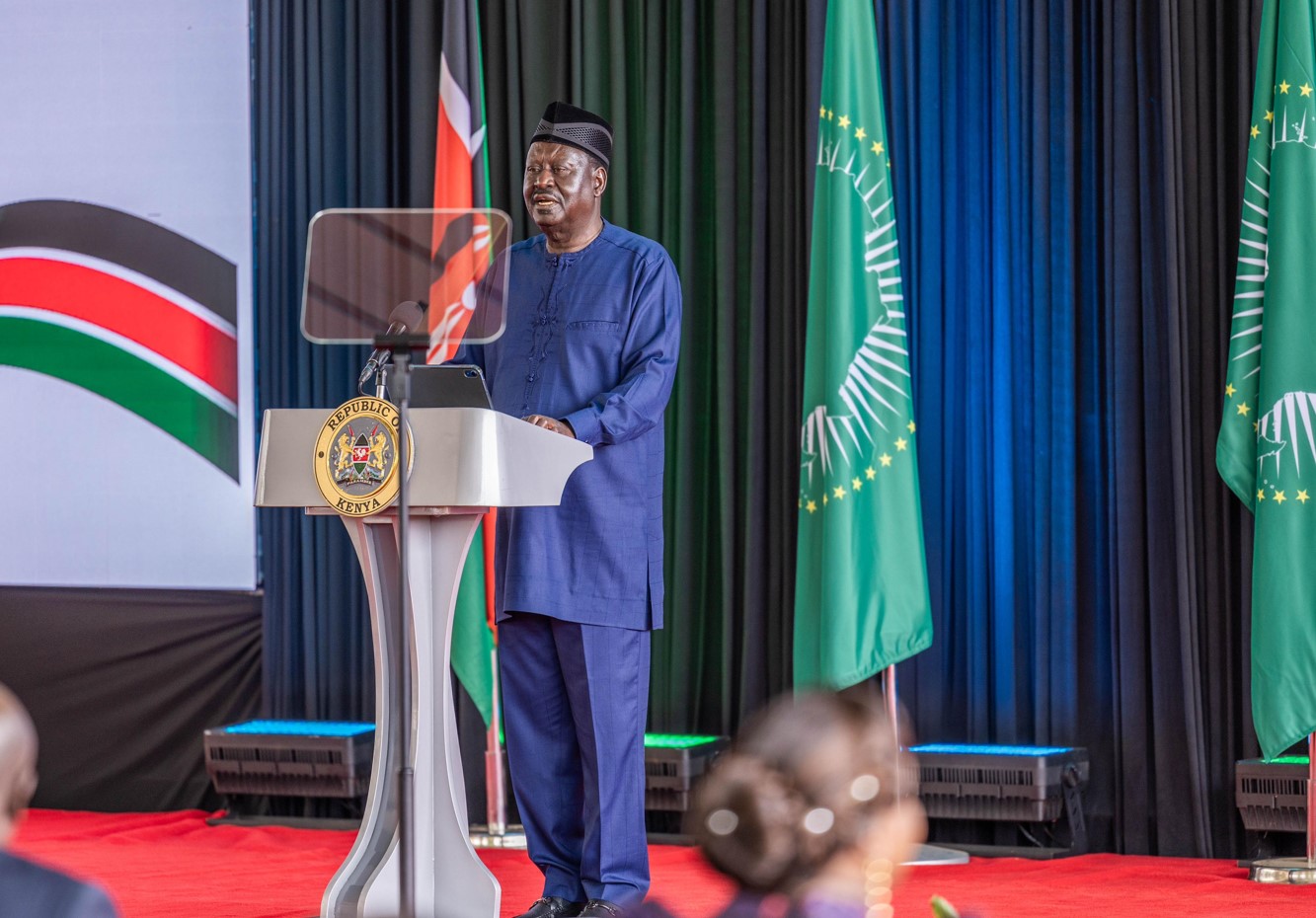 Mjadala Afrika: Raila to face off with two rivals next week in AUC Chair debate - Candidate for chairperson of the African Union Commission, Raila Odinga at the Launch of his AUC bid at State House, Nairobi. (Photo: PCS)