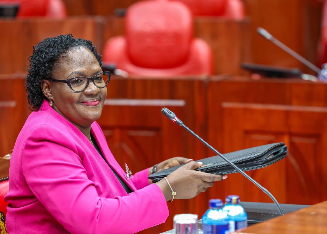 Stella Soi Lang’at, Gender CS nominee, appears before appearing before the National Assembly Committee on Appointments on Sunday, August 4, 2024. (Photo: Parliament)