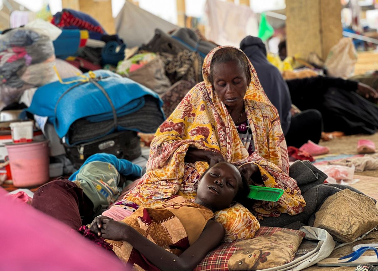 Families displaced by RSF advances in Sudan's El Gezira and Sennar states shelter at the Omar ibn al-Khattab displacement site, Kassala state, Sudan, July 10, 2024. (Photo: REUTERS/ Faiz Abubakr)