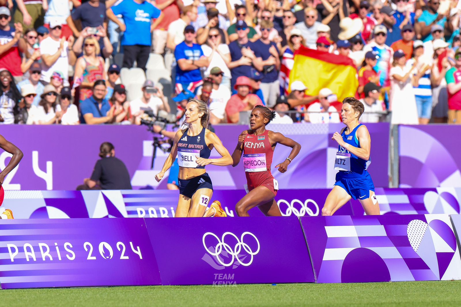 Kipyegon, Chepchirchir, and Ejore through to women's 1500m semifinals - Faith Kipyegon in action this morning in Paris (C) Kelly Ayodi for Olympics Kenya