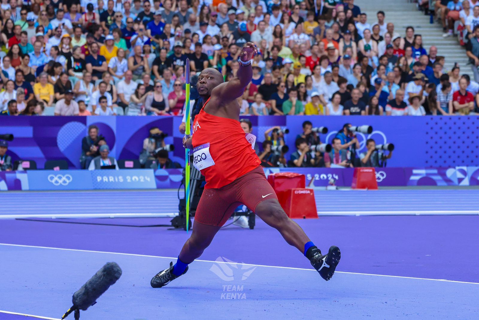 PARIS 2024: Julius Yego targets historic Javelin triumph as Faith Kipyegon battles in 1500m semifinals - Julius Yego in action in Paris (C) Kelly Ayodi / Olympics Kenya