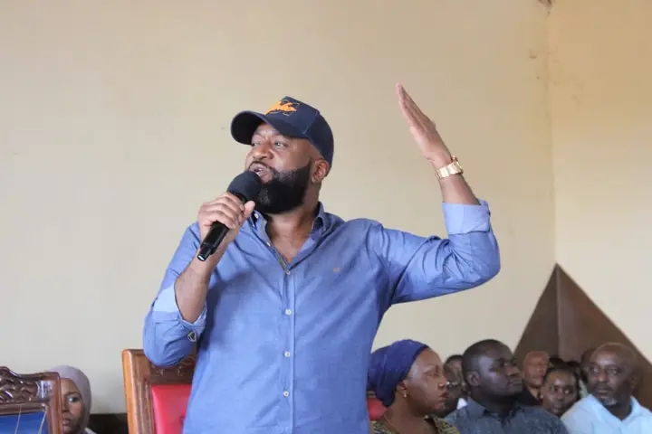 Cabinet Secretary for Mining, Blue Economy, and Maritime Affairs, Hassan Ali Joho, arrives in Taita Taveta for a familiarisation tour on Friday, August 16, 2024. (Photo: Mishi Gongo)