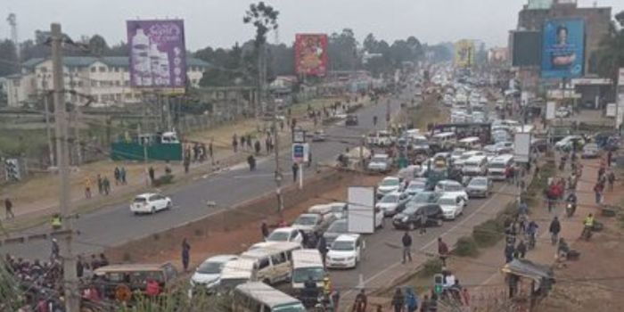 Matatu operators block Ngong Road in protest over police extortion