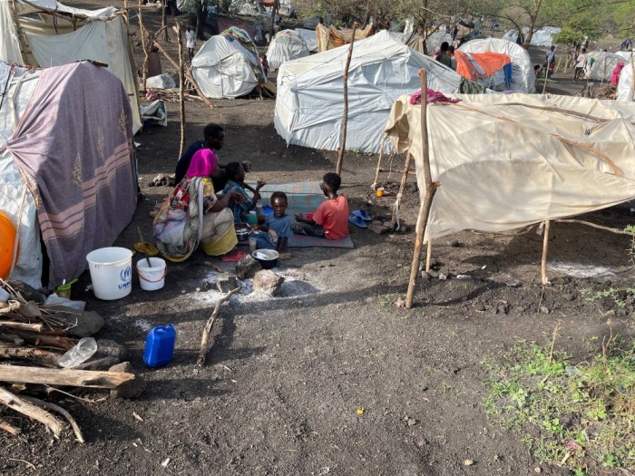 Sudanese refugees emerge from forest after nearly 100 days