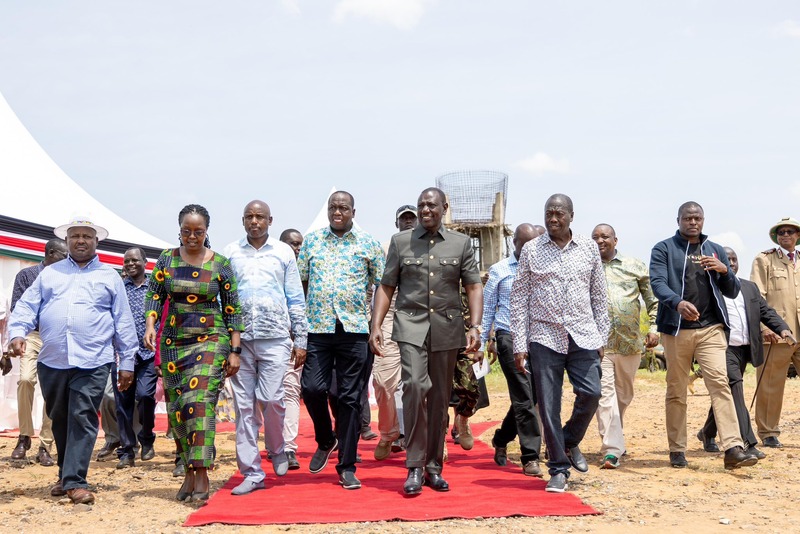 President Ruto calls for end to banditry, insecurity in Northern Kenya - President William Ruto in Chemolingot. He inspected the North Rift Technical and Vocational College, Tiaty, and opened the institution’s Konza Digital Skills Laboratory on August 2, 2024. (X/William Ruto)
