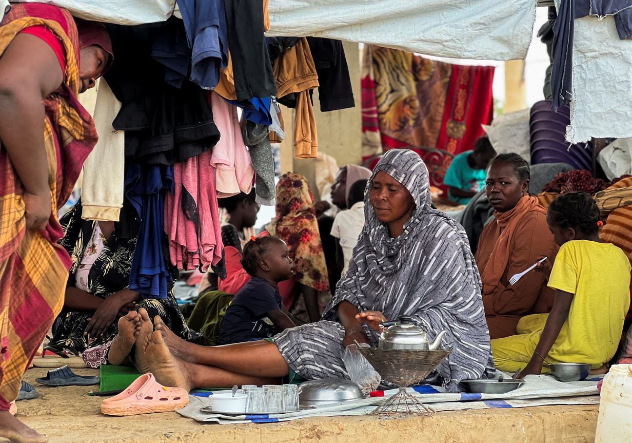 Families displaced by RSF advances in Sudan's El Gezira and Sennar states shelter at the Omar ibn al-Khattab displacement site, Kassala state, Sudan, July 10, 2024. (Photo: REUTERS/ Faiz Abubakr)