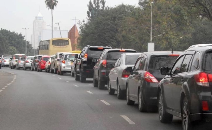 NTSA reports drop in new vehicle registrations as sales decline - Motorists stuck in traffic along Waiyaki Way in Nairobi. (Photo: Handout)