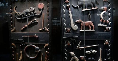 Looting of African Heritage: Powerful new book explores damage done by colonial theft - Doors of the palace of Abomey Kingdom on display in Benin’s capital Cotonou in 2022. (Photo: Pius Utomi Ekpei/AFP via Getty Images)