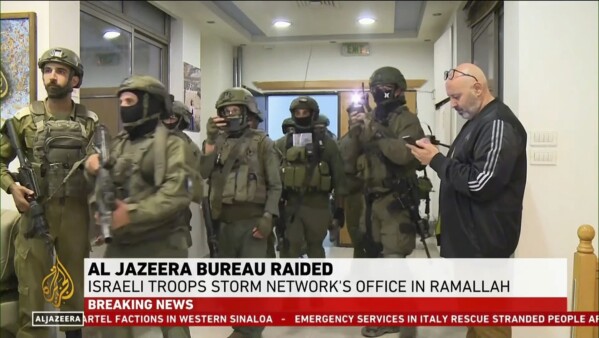 Israeli forces raid Al Jazeera bureau in West Bank with 45-day closure order