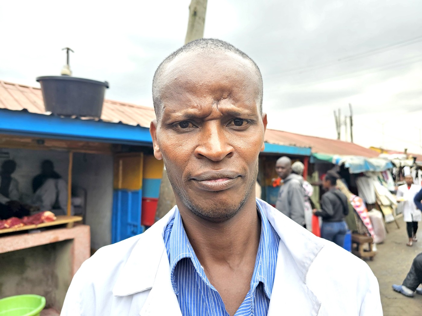 Peter Wamboi Kimani, the current chairman of Burma Market. (Photo: Ahmed Shafat)